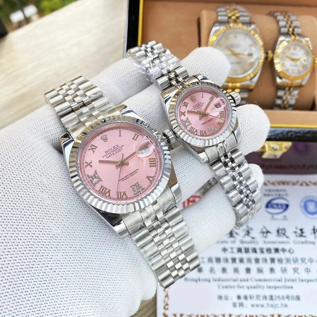 Rolex Datejust Pink Dial Watch