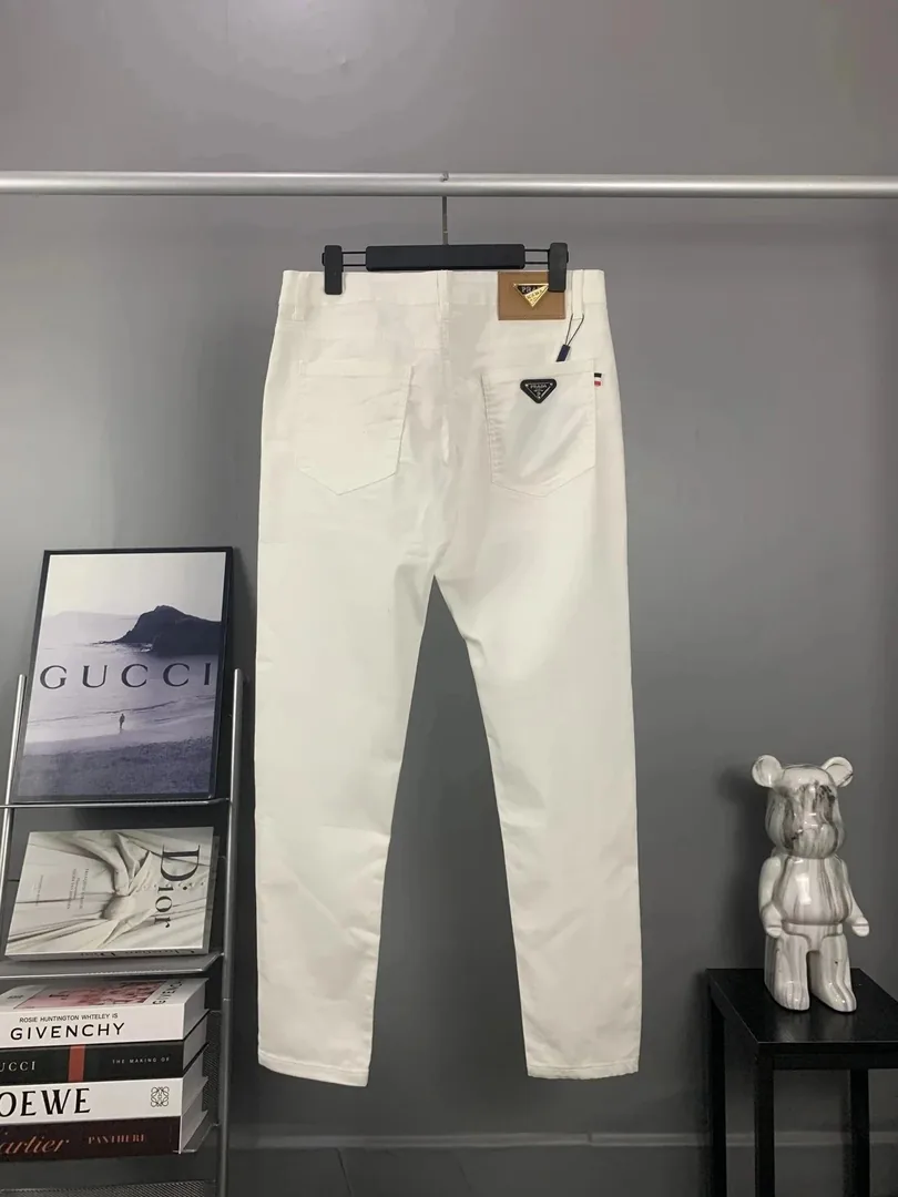 Prada White Straight Leg Jeans — QC