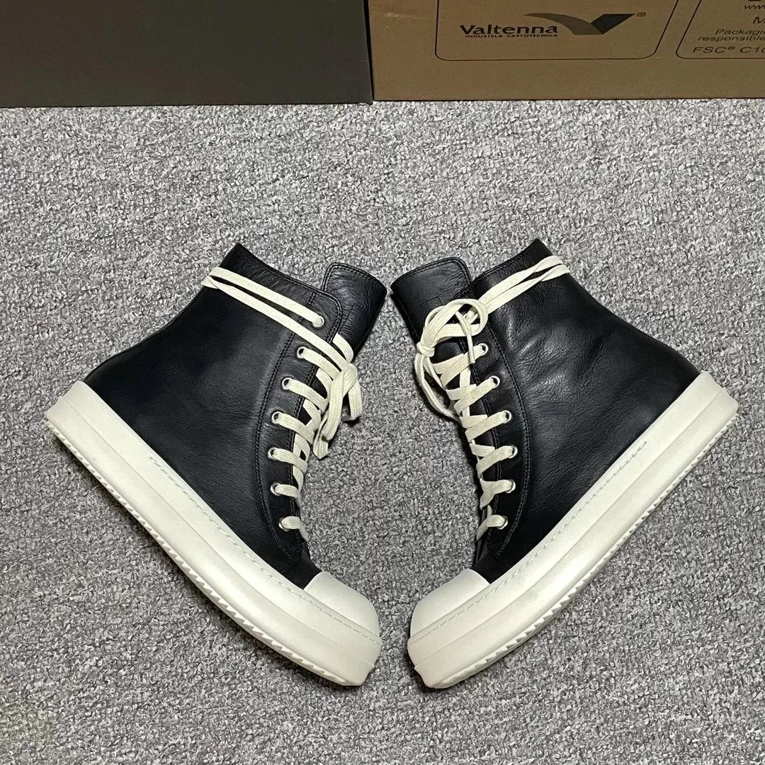 Rick Owens Ramones Leather High-Tops — QC