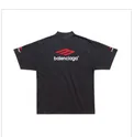 Balenciaga Navy Embroidered T-Shirt