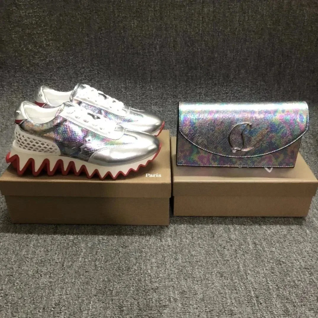 Christian Louboutin White Zip-Up Sneakers — QC