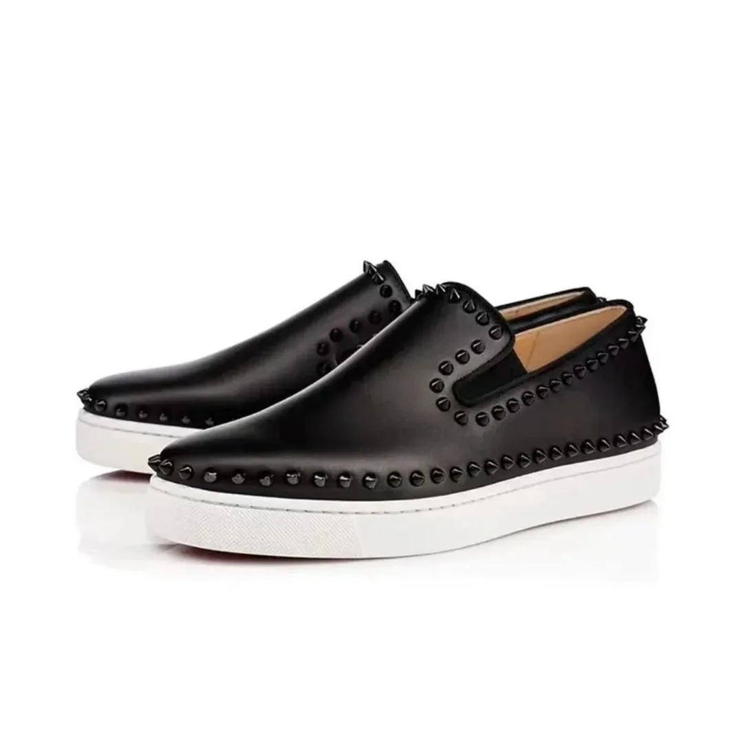 Christian Louboutin White Studded Skate Shoes — QC