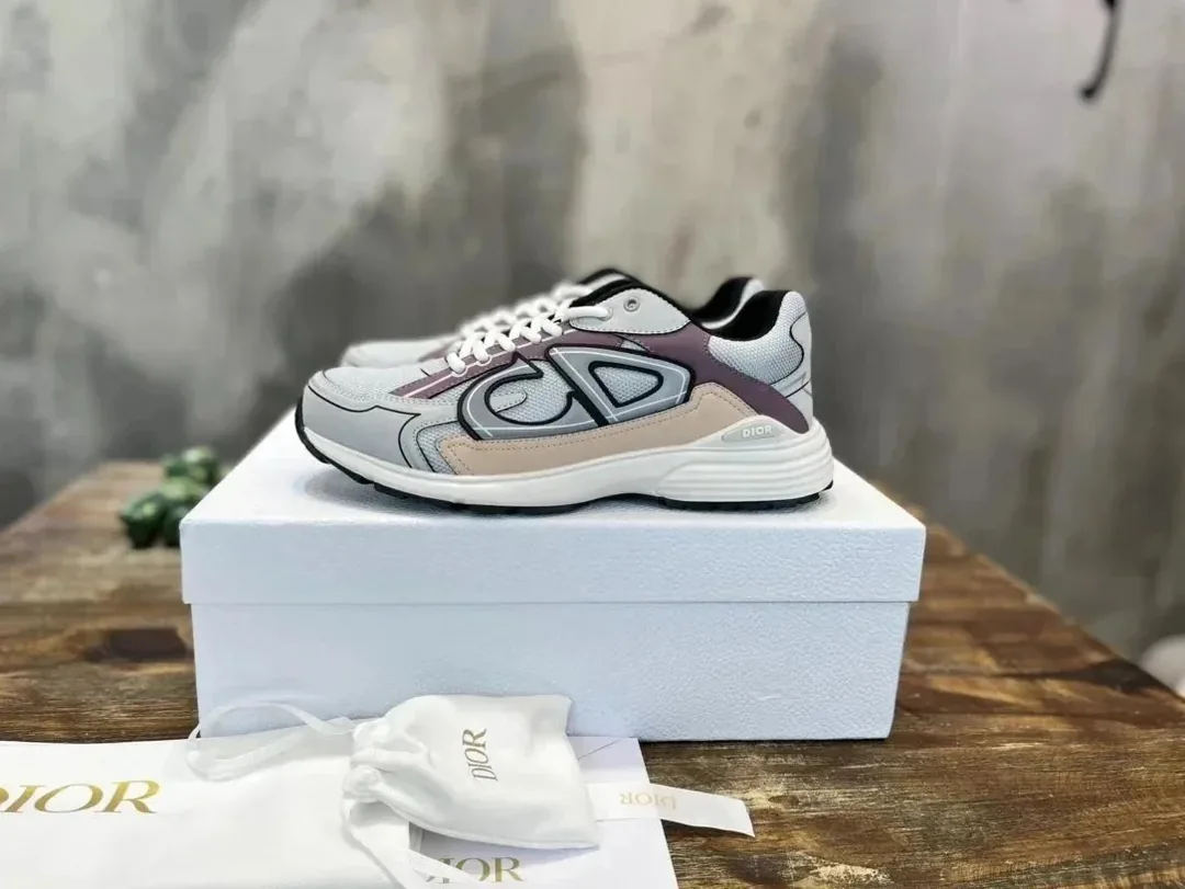 Dior B30 Grey Mesh Trainers — Photo 9