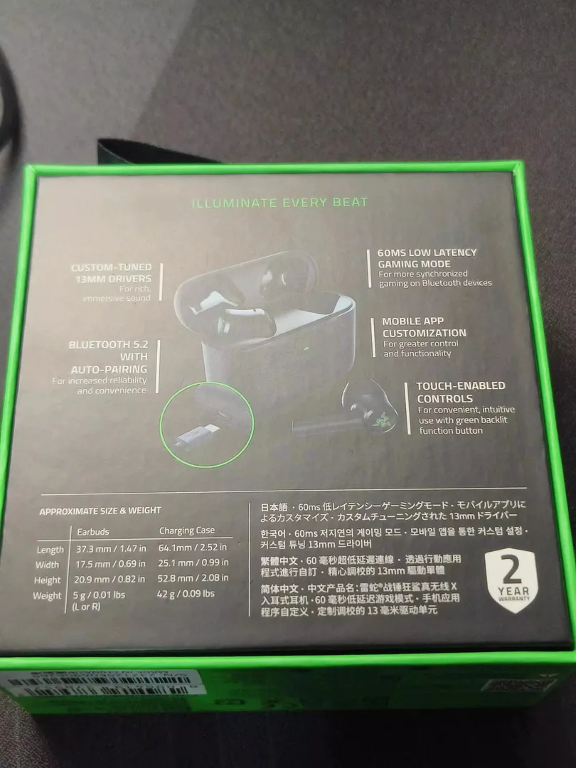 Razer Hammerhead Wireless Earbuds — Photo 3