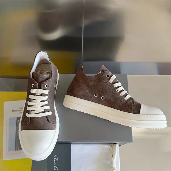 Rick Owens DRKSHDW Grey White Sneakers — Photo 13