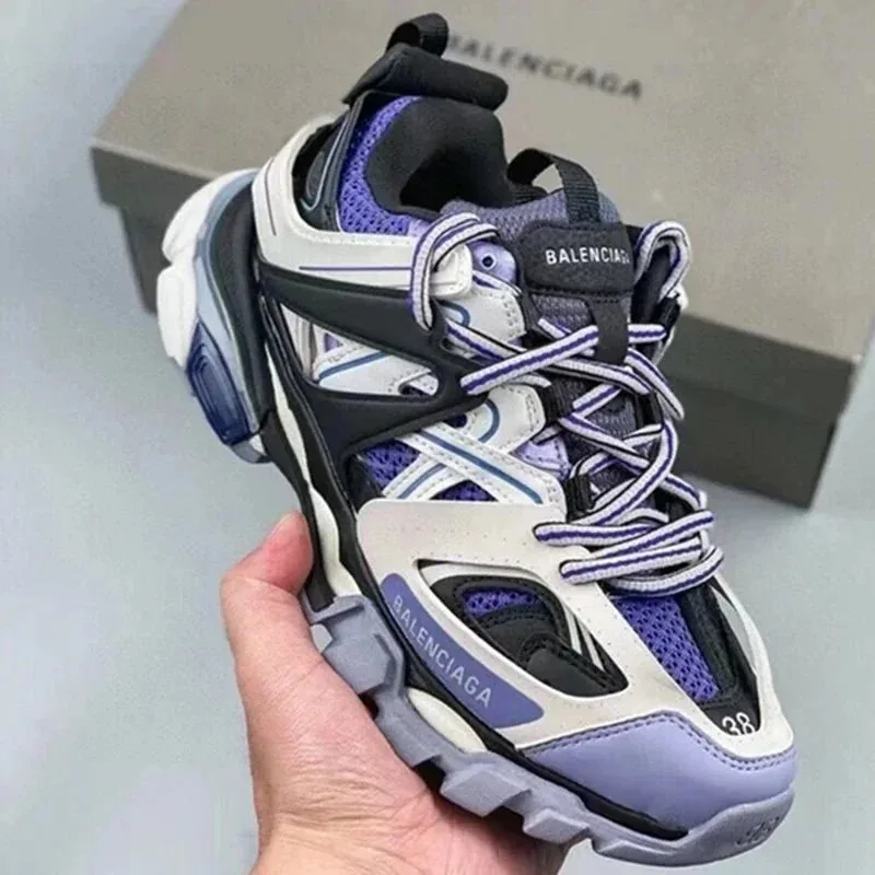 Balenciaga Track Grey Retro Dad Shoes — Photo 11
