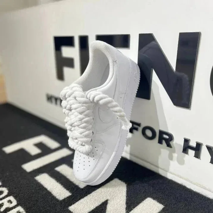 Nike Air Force 1 White Skate Shoes — photo 11
