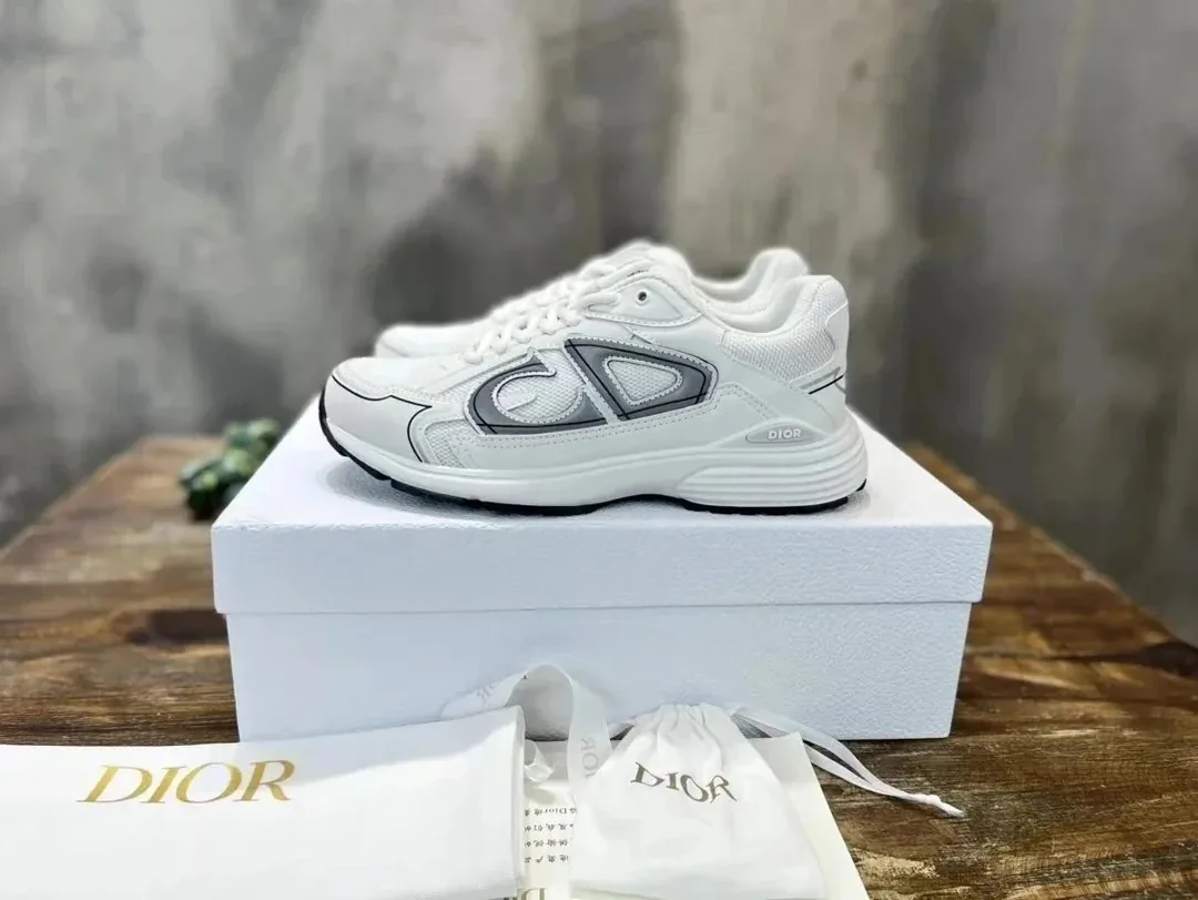 Dior B30 Grey Mesh Trainers — Photo 15