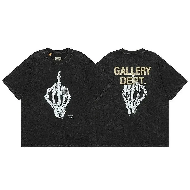 Washed Distressed Graffiti Cartoon T-Shirt — Photo 13