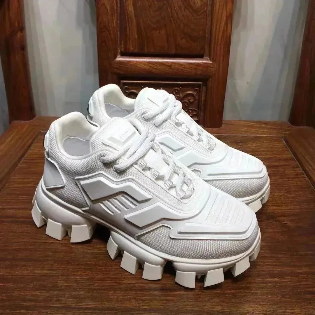 Prada Cloudbust Thunder Black Court Sneakers — Photo 7