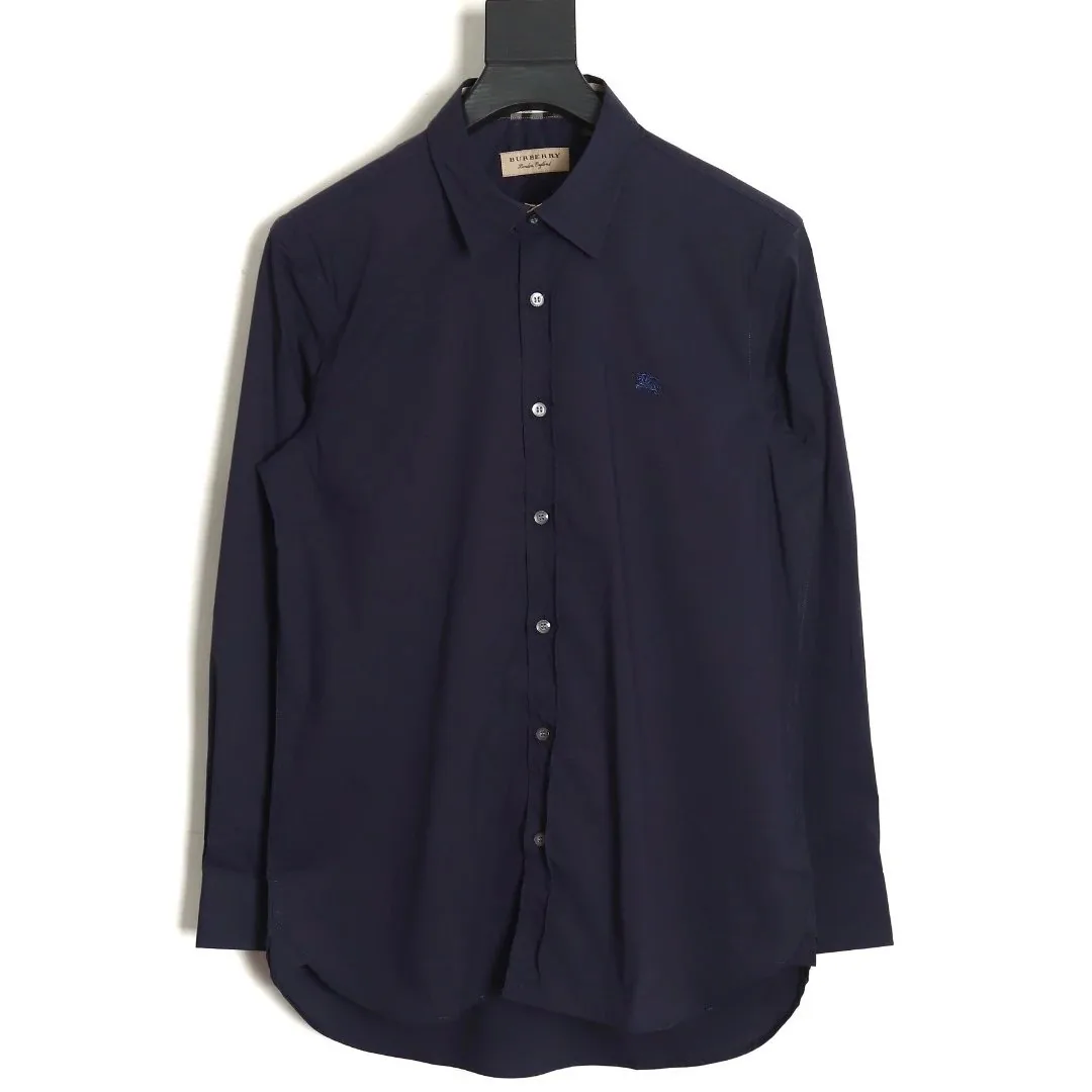 Embroidered Poplin Cotton Long-Sleeve Shirt — Photo 10