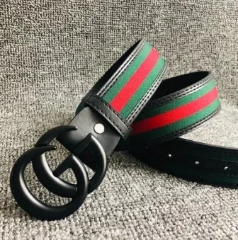 Gucci GG Buckle Leather Belt — Photo 5