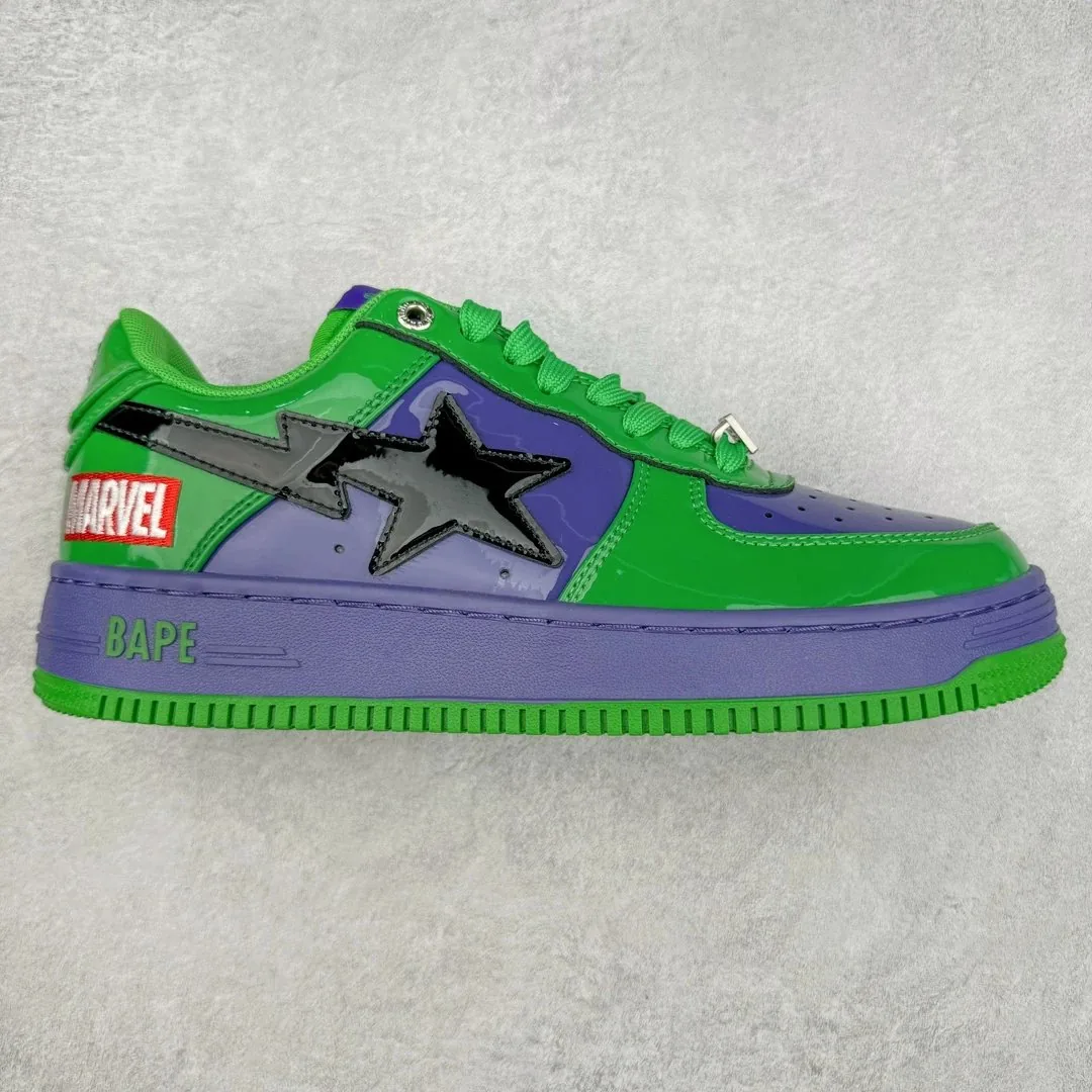 Bape Sta White Black Bapesta Low Sneakers — Photo 9