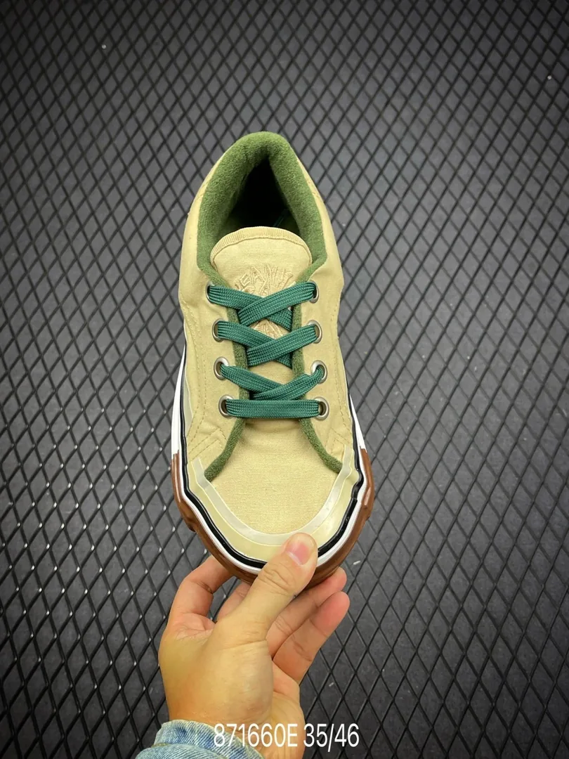 Lanvin Blue Suede Canvas Shoes — Photo 8