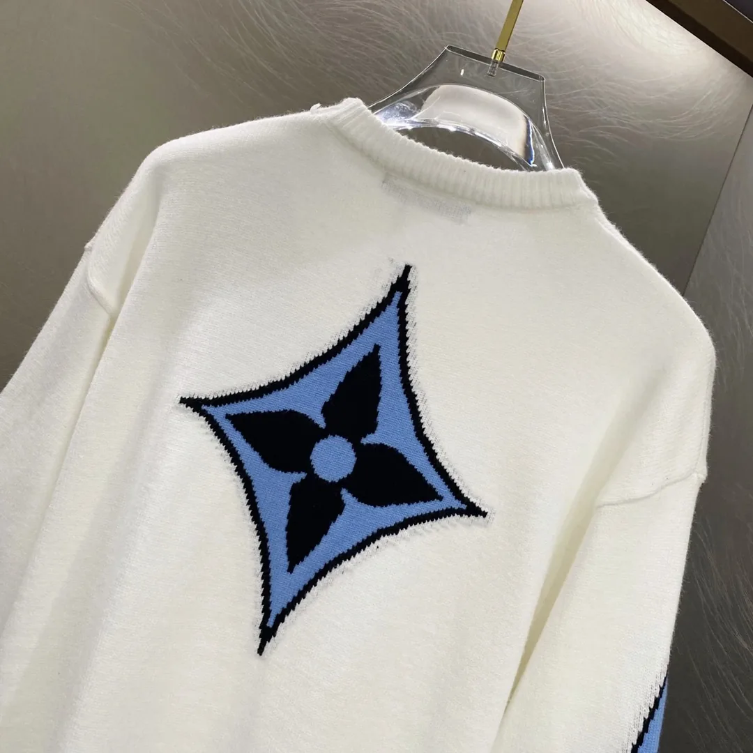 Clover Sleeve Logo Knit Crewneck Sweater — QC