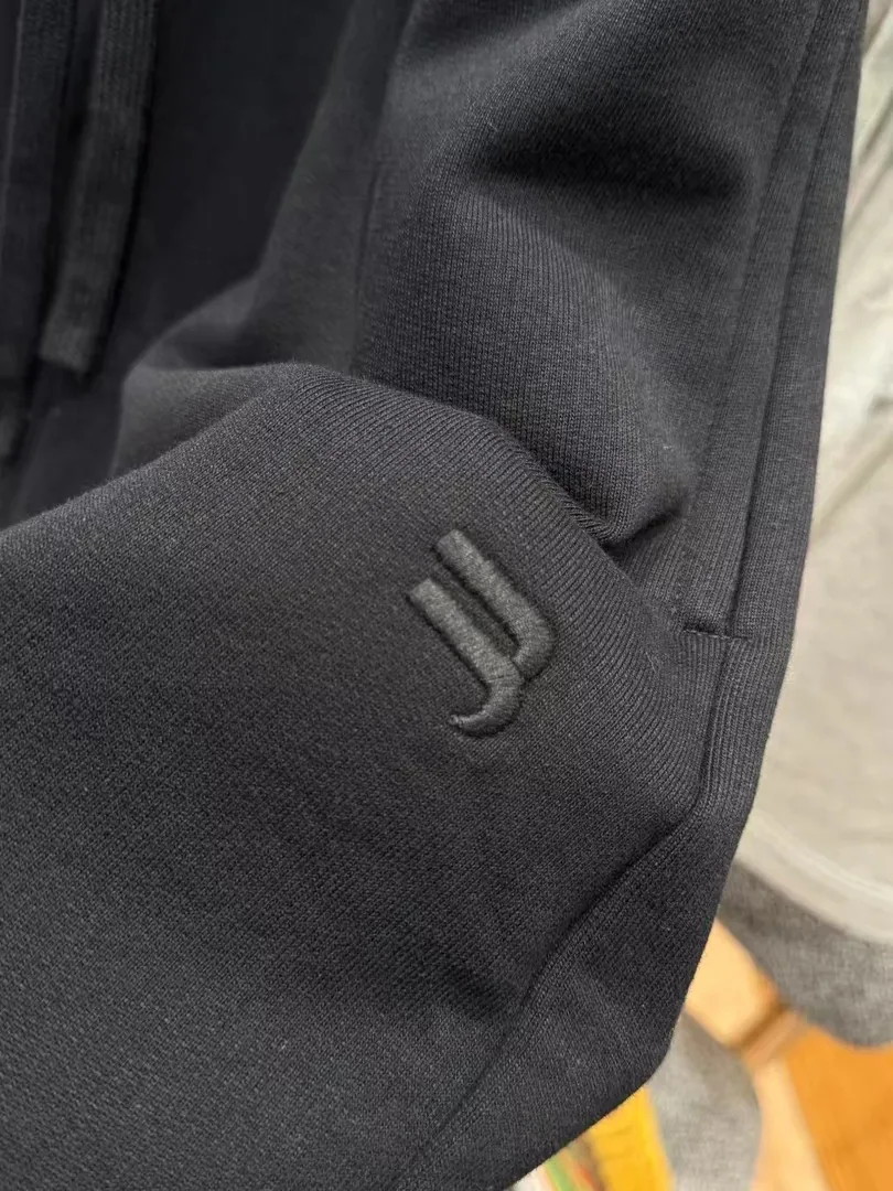 Plaid Layered Embroidered Sweatpants — Photo 11