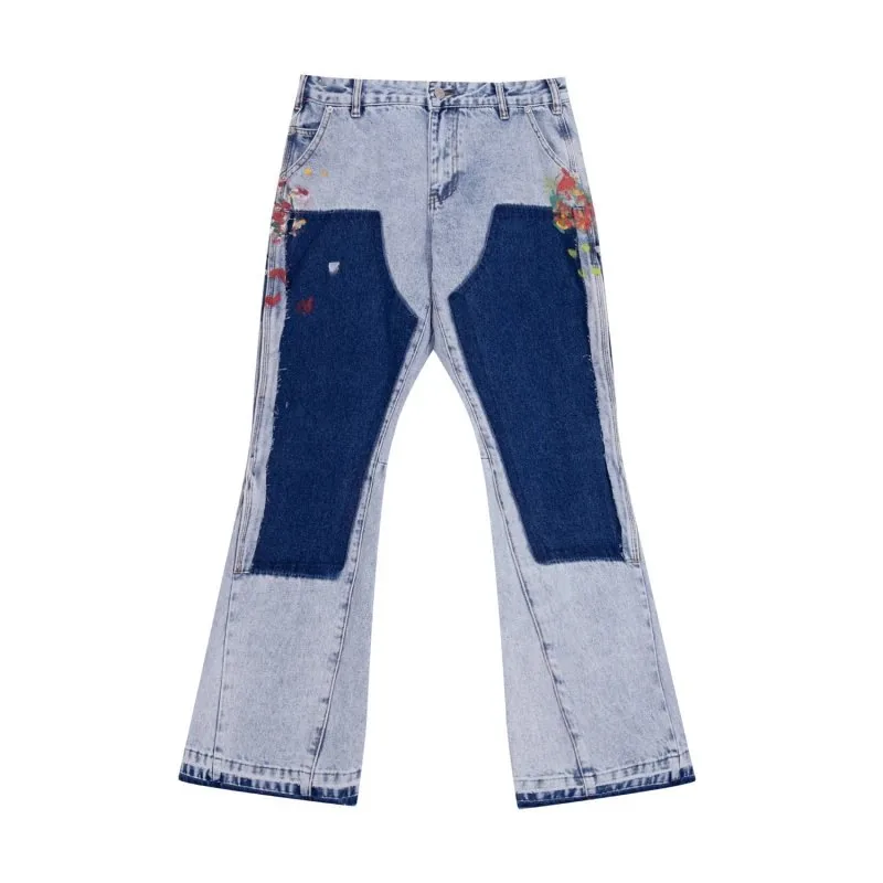 Gallery Dept Washed Blue Flare Jeans — Photo 2