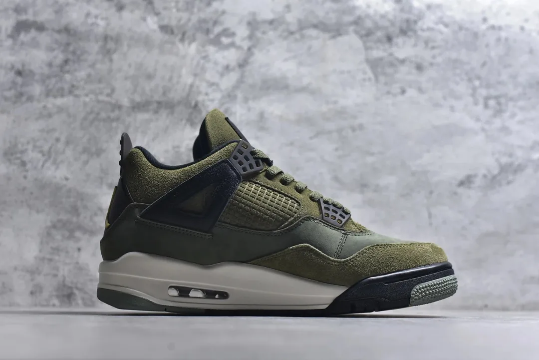 Air Jordan 4 Olive Canvas — Photo 2