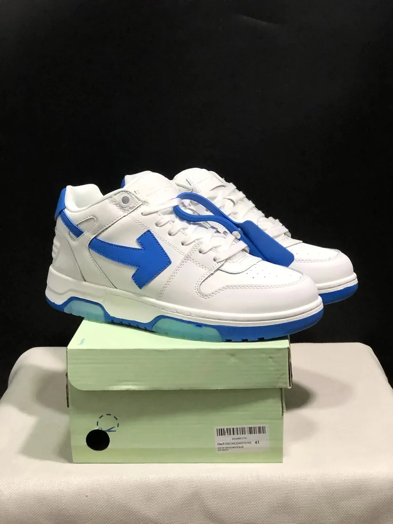 Off-White Out Of Office White Color-Block Platform Sneakers — Photo 8