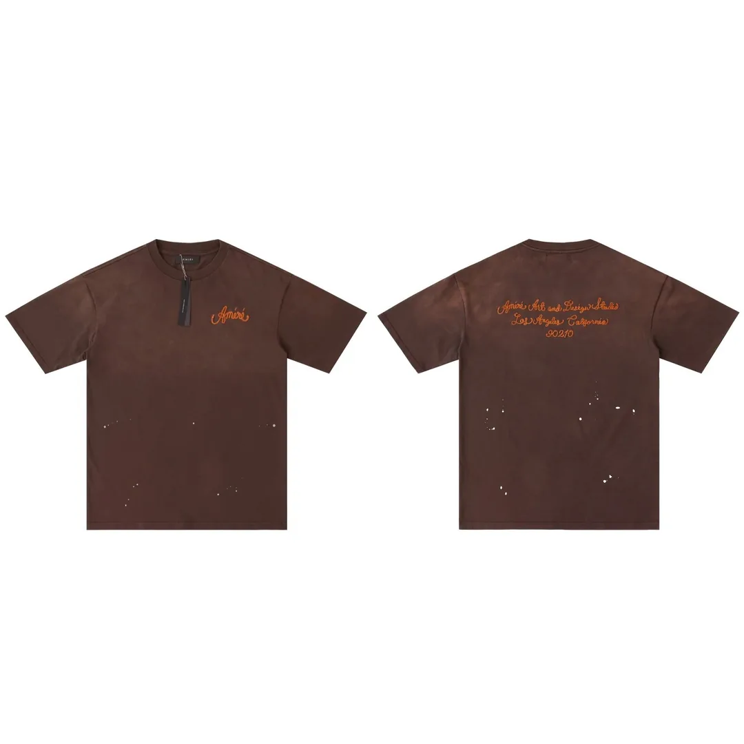 Amiri Washed Embroidered Cotton T-Shirt — photo 10