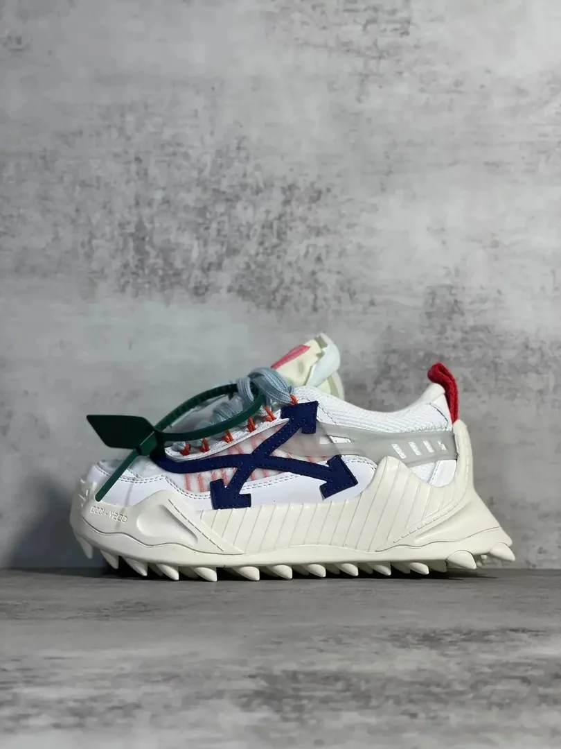 Off-White Odsy-1000 White Lace-Up Platform Runners — Photo 11