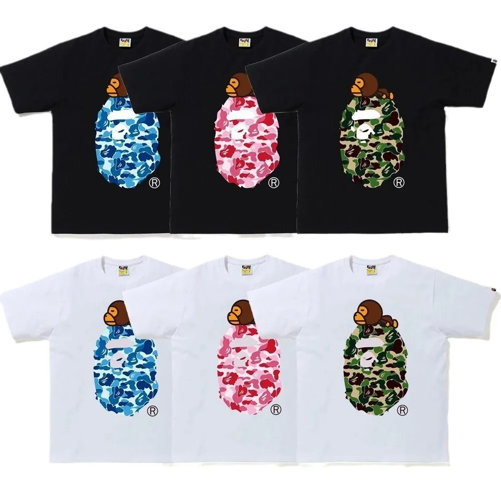 Bape Camo Ape Letter Print T-Shirt — Photo 5