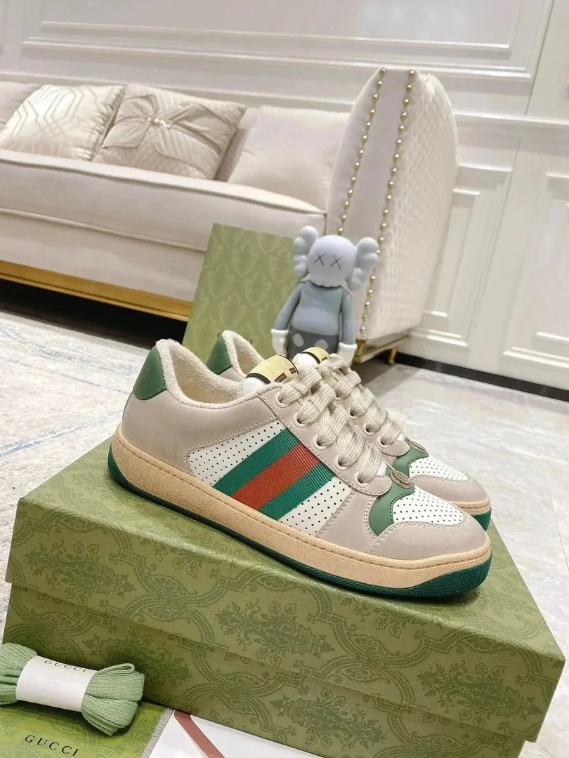 Gucci Ace Louis Vuitton Grey White Sneakers — Photo 15