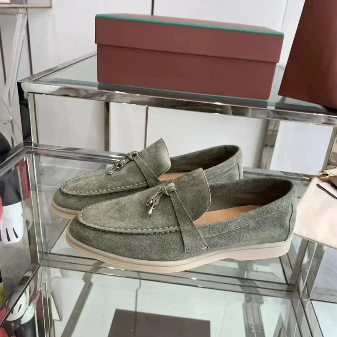Loro Piana Summer Walk Dior B34 Beige Loafers — QC