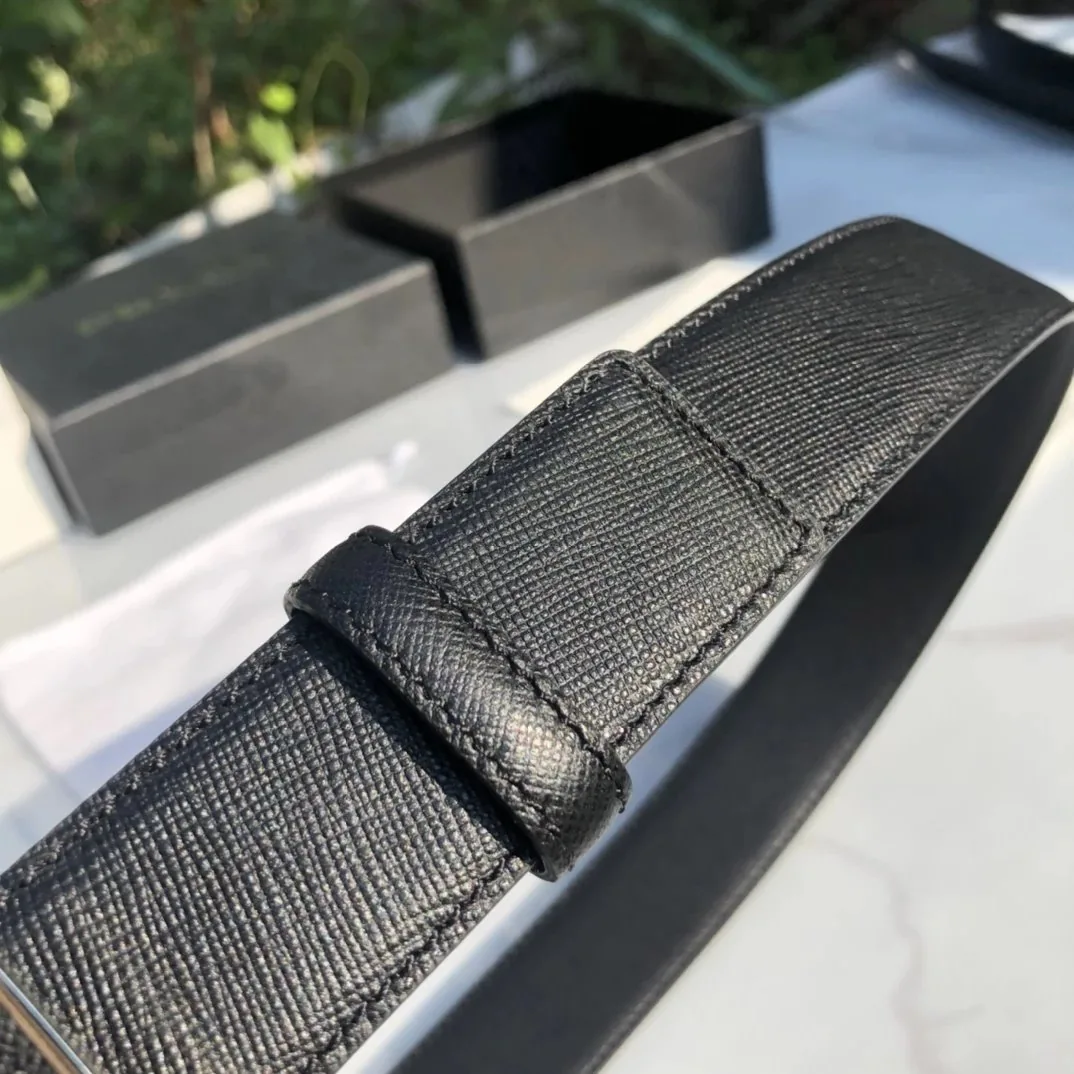 Gold Enamel Buckle Leather Belt — Photo 6