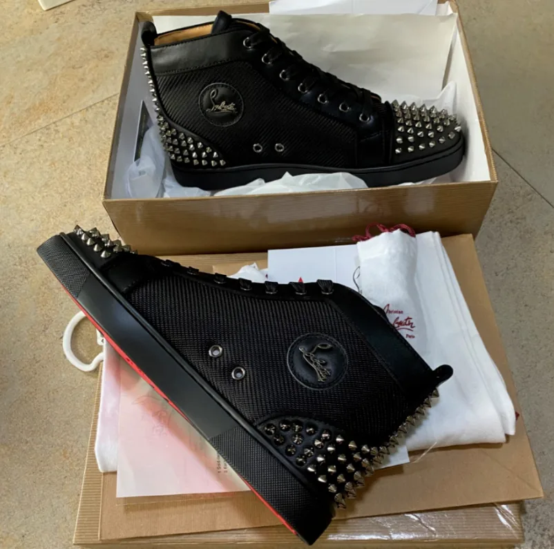 Christian Louboutin Louis High-Top Black High-Tops — Photo 5