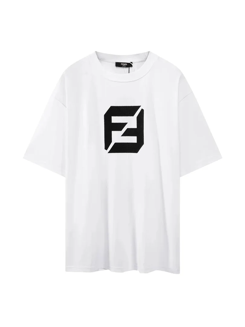 Fendi FF Monogram Print T-Shirt — Photo 8