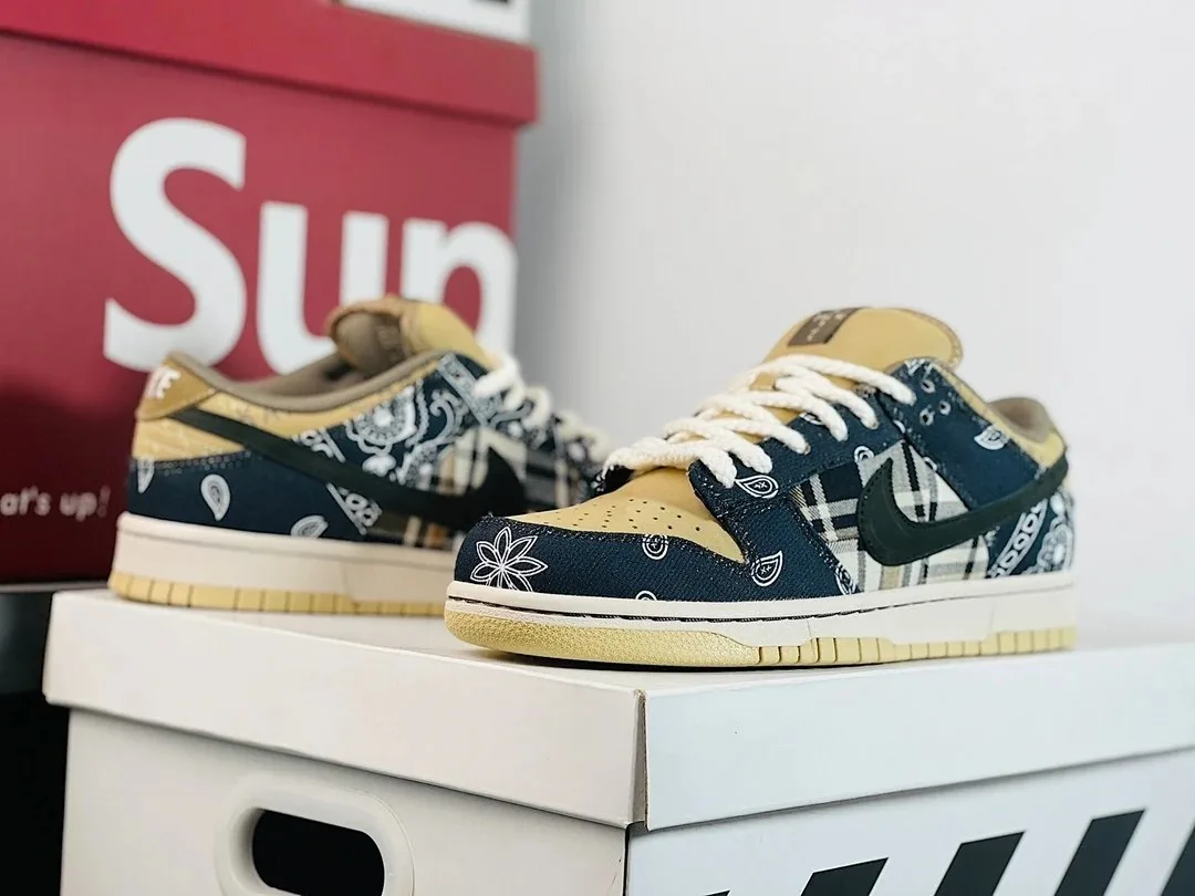 Nike SB Dunk Low Jack Boys Paisley Collab Sneakers — QC
