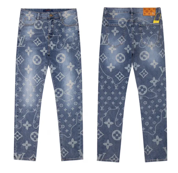 Print Denim Jeans — photo 11