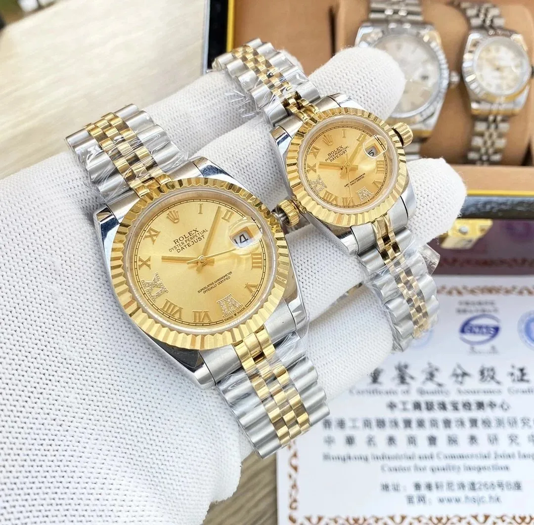 Rolex Datejust Pink Dial Watch — QC