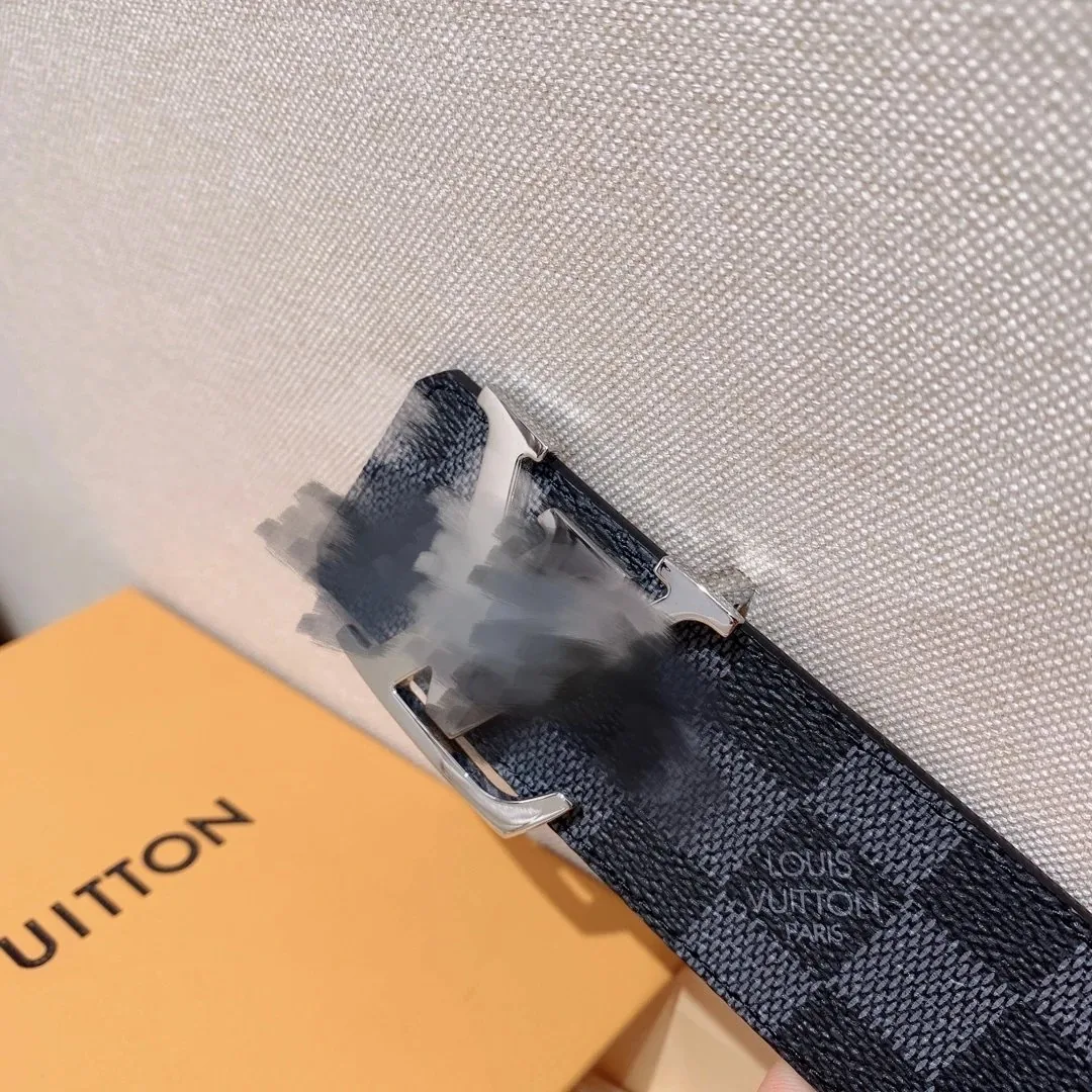 Gold Buckle Leather Belt