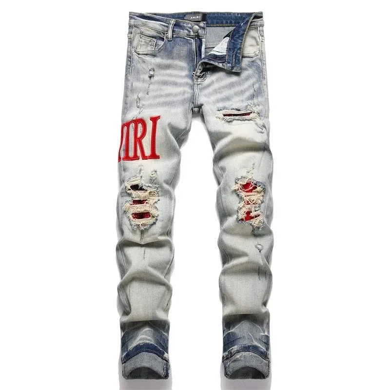 Amiri Distressed Painted Jeans — photo 8