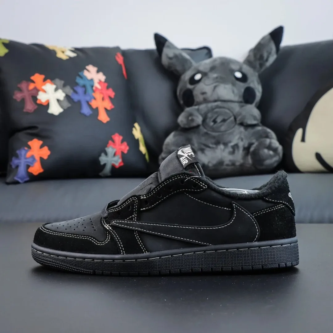 Jordan 1 Low Black Phantom Sneakers — Photo 6