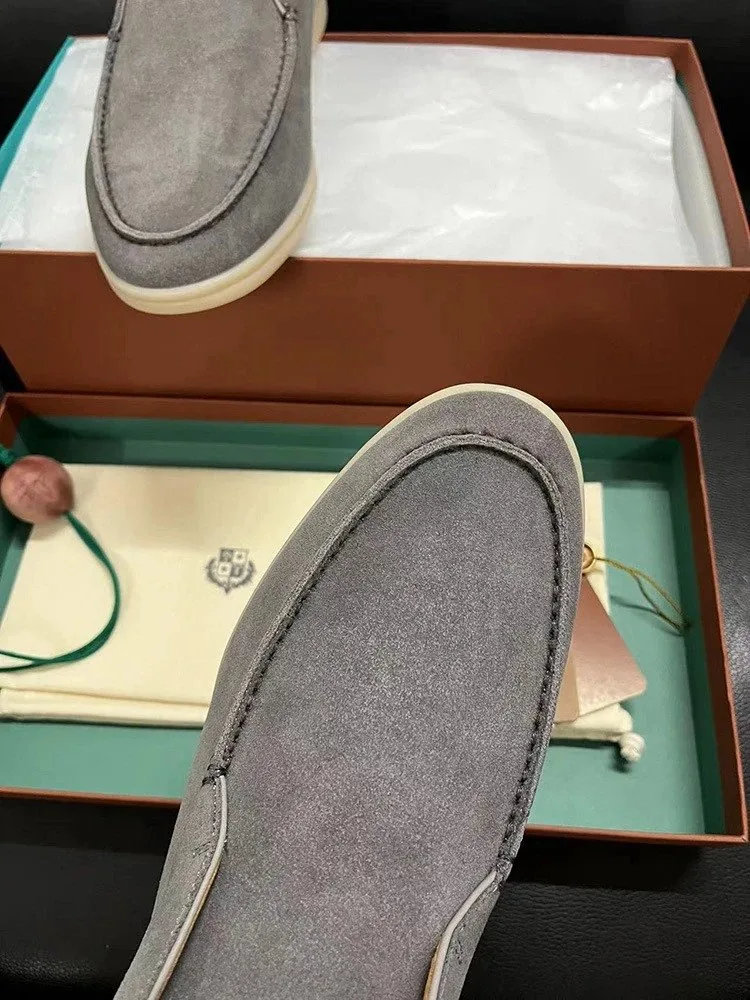 Loro Piana Open Walk Leather Sneakers — QC