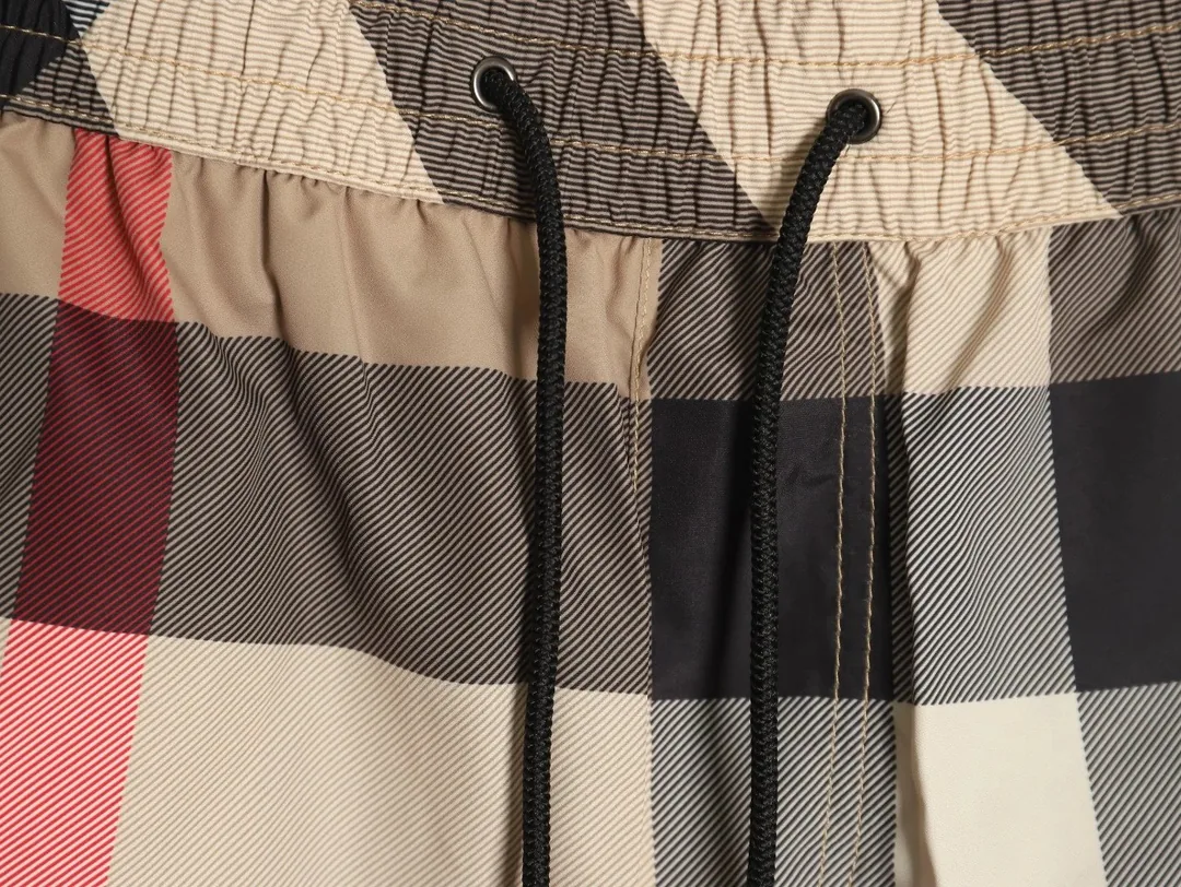 Large Plaid Beach Shorts — Photo 2
