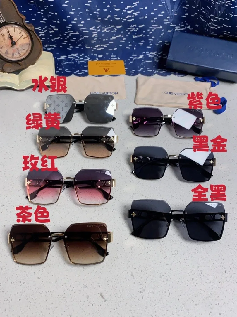 Gold Irregular Metal Sunglasses — QC