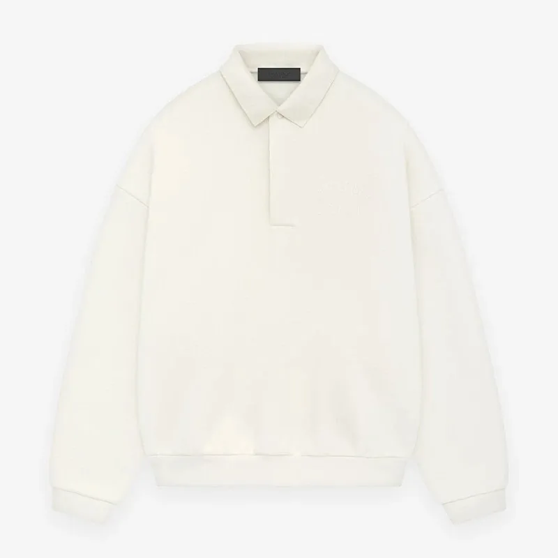 Fleece Polo Long-Sleeve Sweatshirt — photo 8