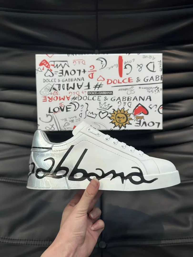 Dolce & Gabbana Portofino & Multicolor Graffiti Sneakers