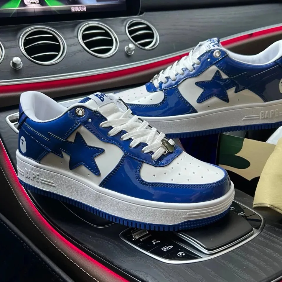 Bape Sta Ape Head Patent Low-Top Sneakers — photo 5