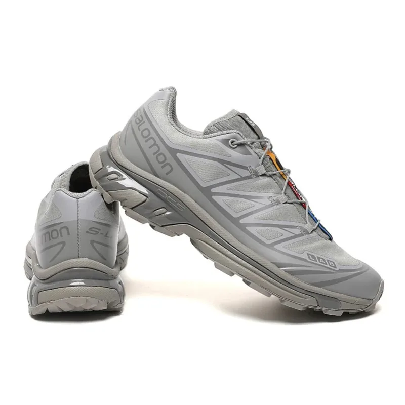 Salomon XT-6 Grey Lightweight Hiking Shoes — Photo 14