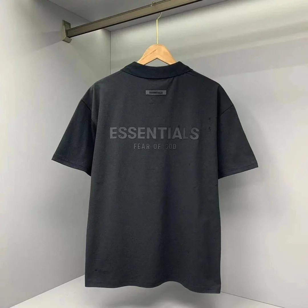 Silicone Letter Polo Shirt — Photo 3