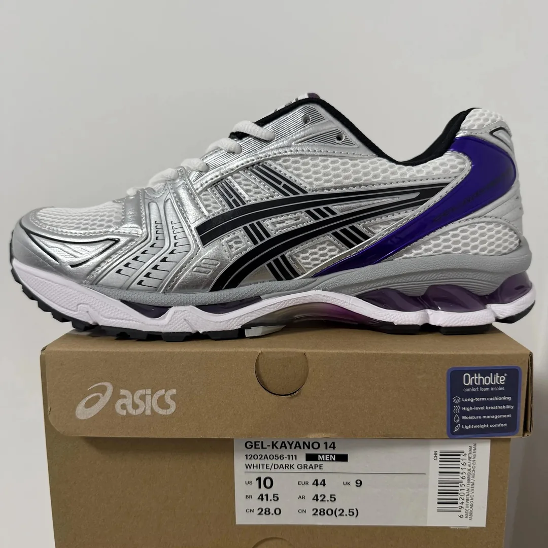 Asics Gel-Kayano 14 Gel-Quantum Grey Runners — Photo 13