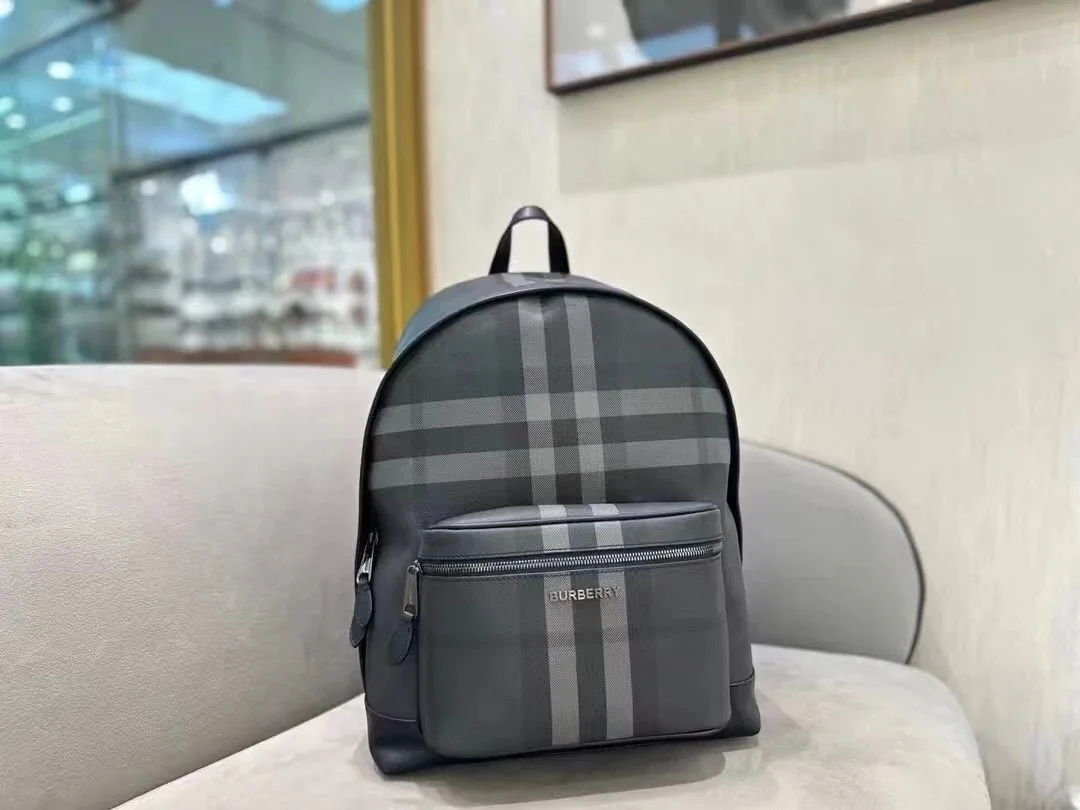 Burberry Check Zip Backpack