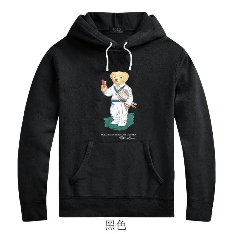 Bear Fleece Pullover Hoodie — Photo 5