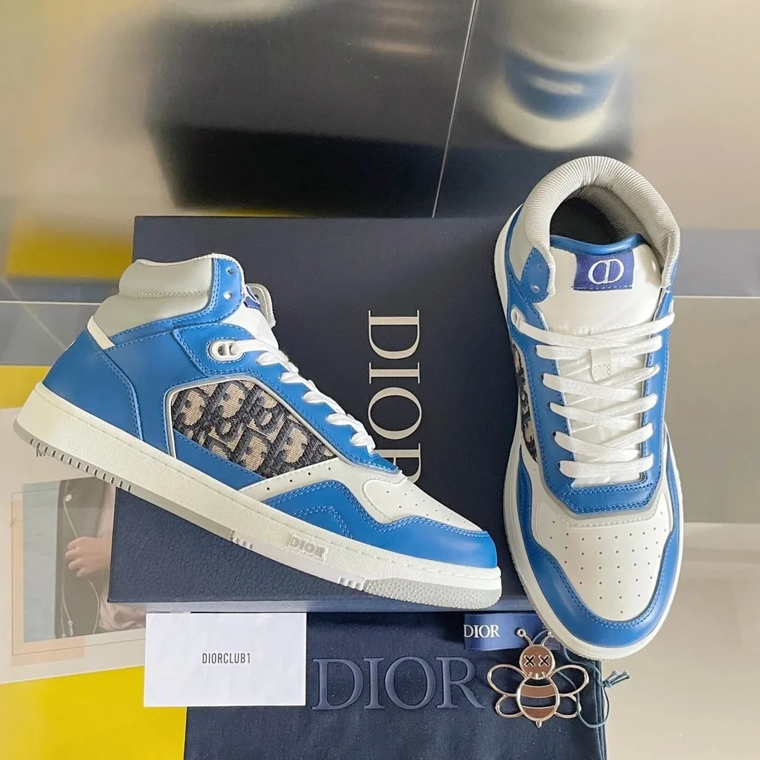Dior B27 Grey White Mid-High Sneakers — photo 11