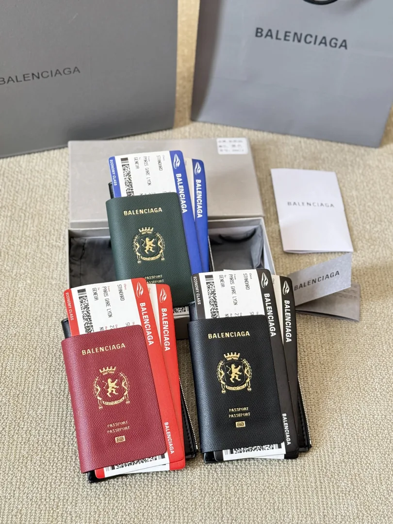 Balenciaga Leather Passport Holder